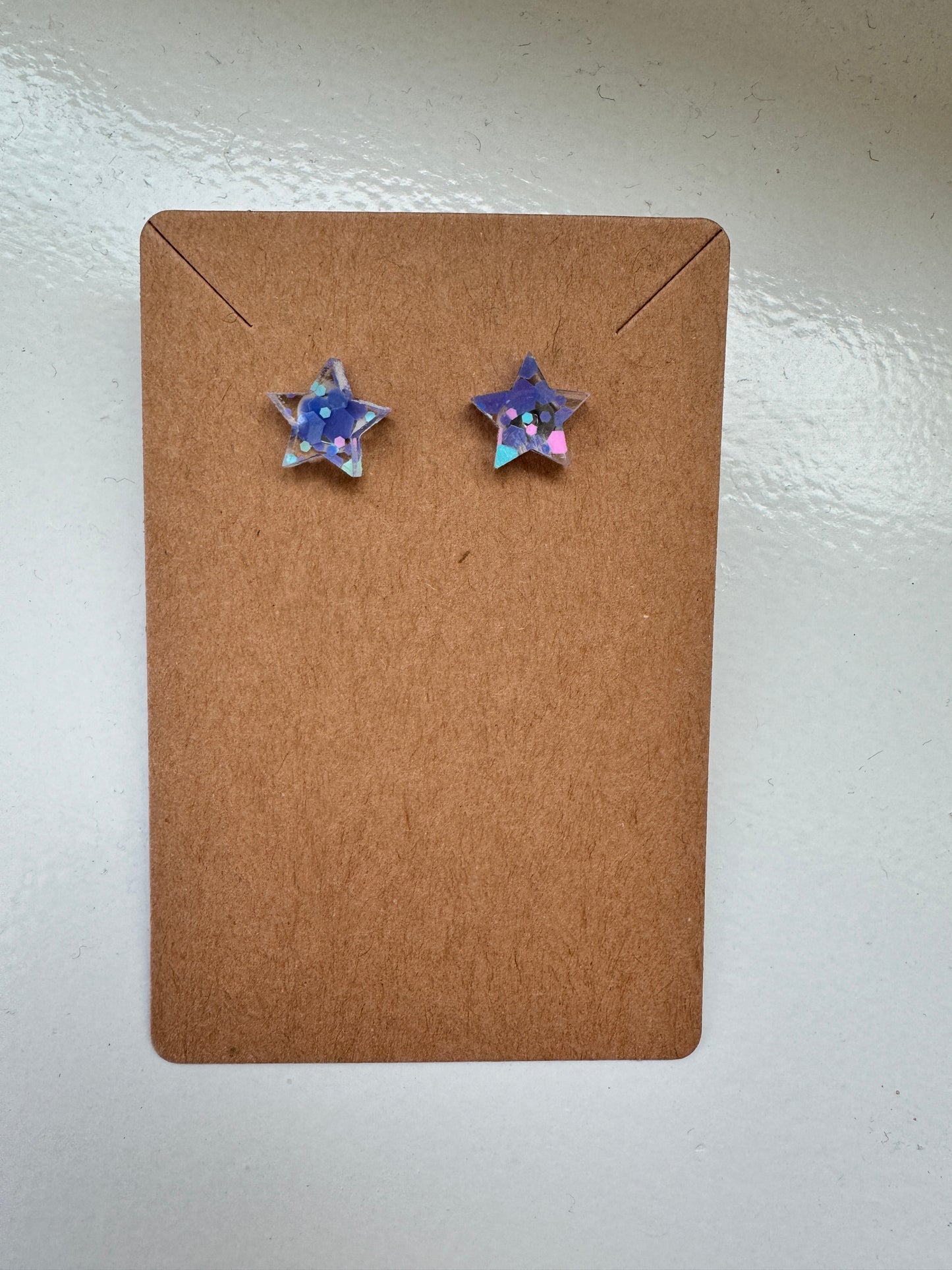 Sparkly Star Stud Earrings