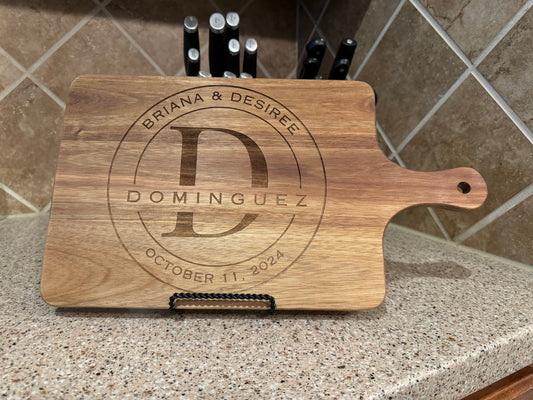 Monogramed Cutting Board