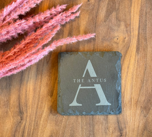 Monogrammed Stone Coaster