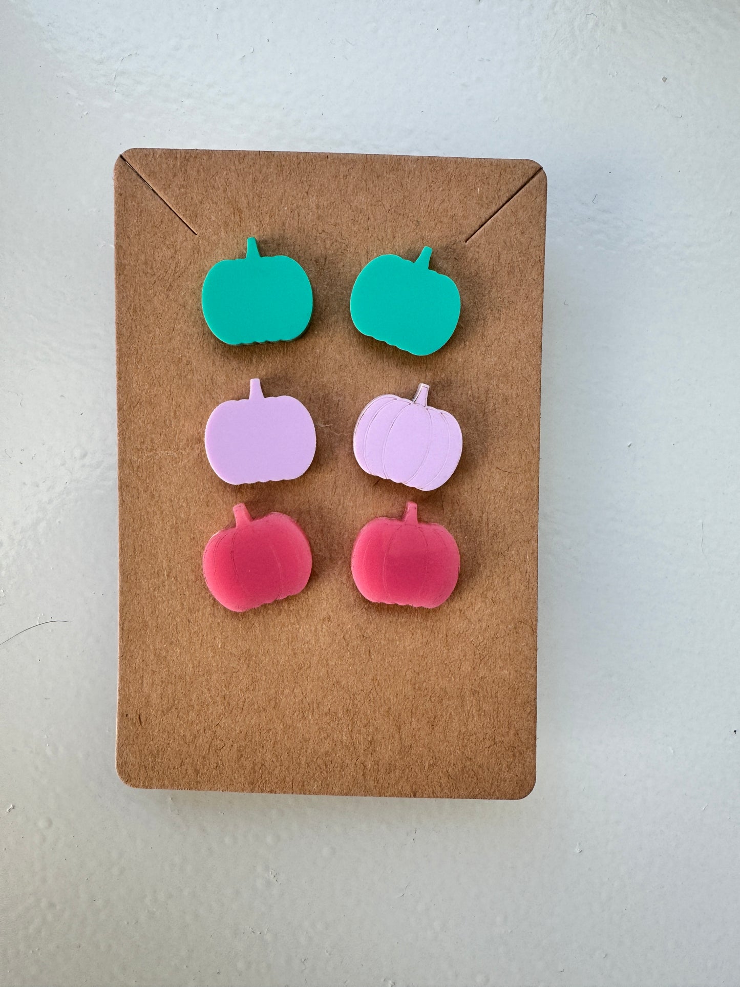 Pumpkin Stud Earrings